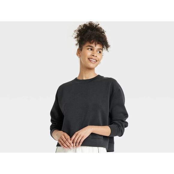 Women's Airy Sleek Sandwash Crewneck Sweatshirt Size XXL - Picture 3 of 8